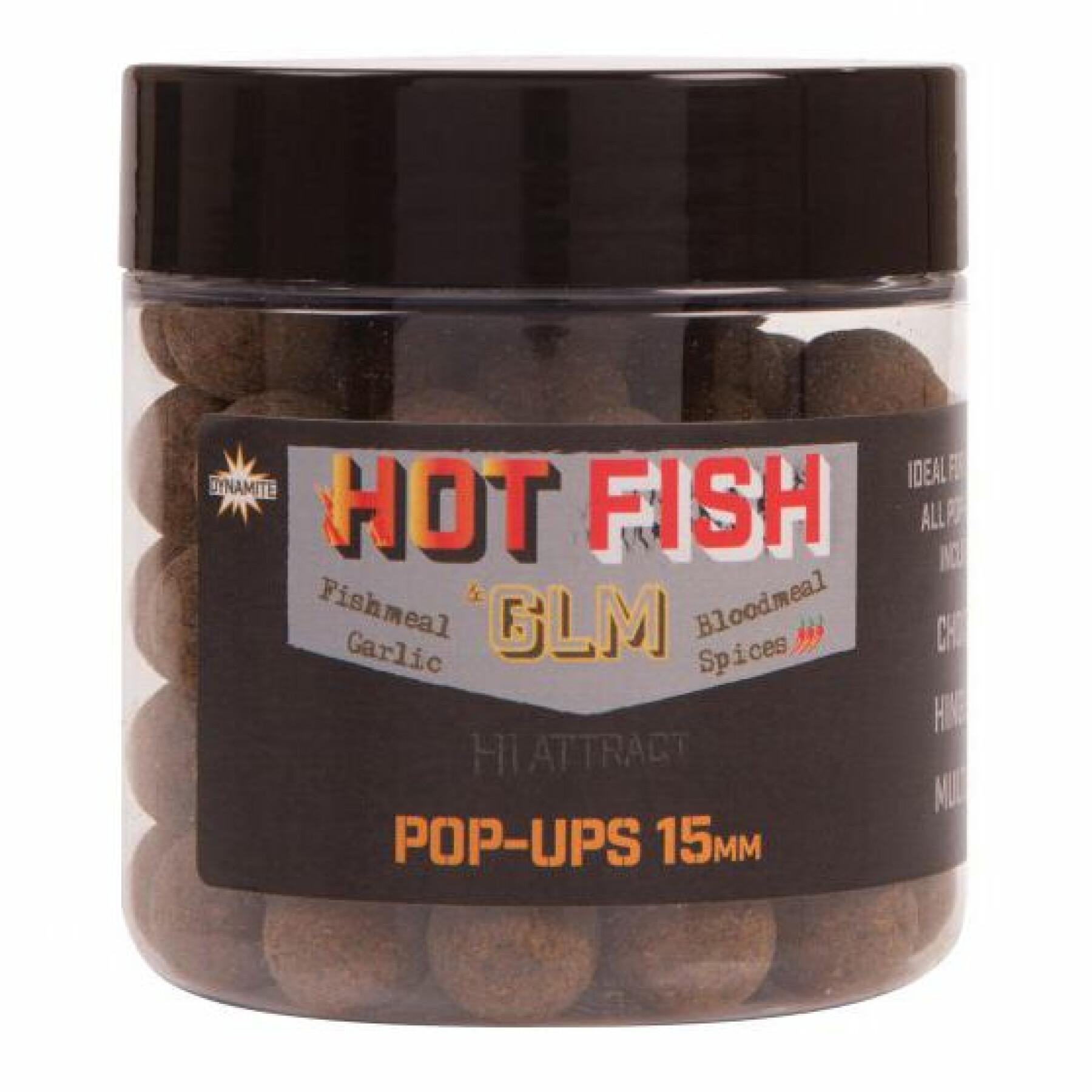 Boilies flotantes Dynamite Baits Hot fish & glm