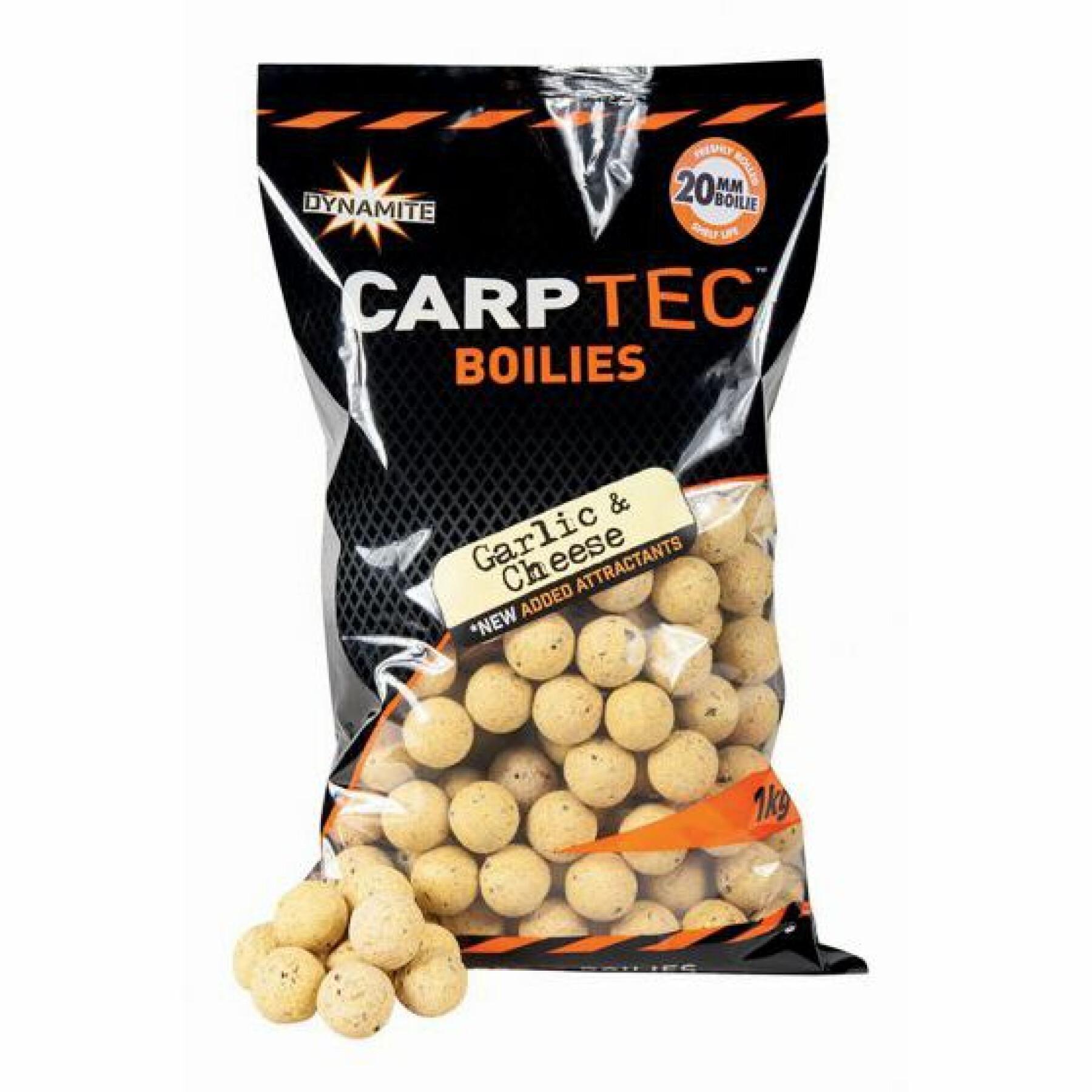 Boilies densos Dynamite Baits carp-tec Garlic / Cheese 1 kg