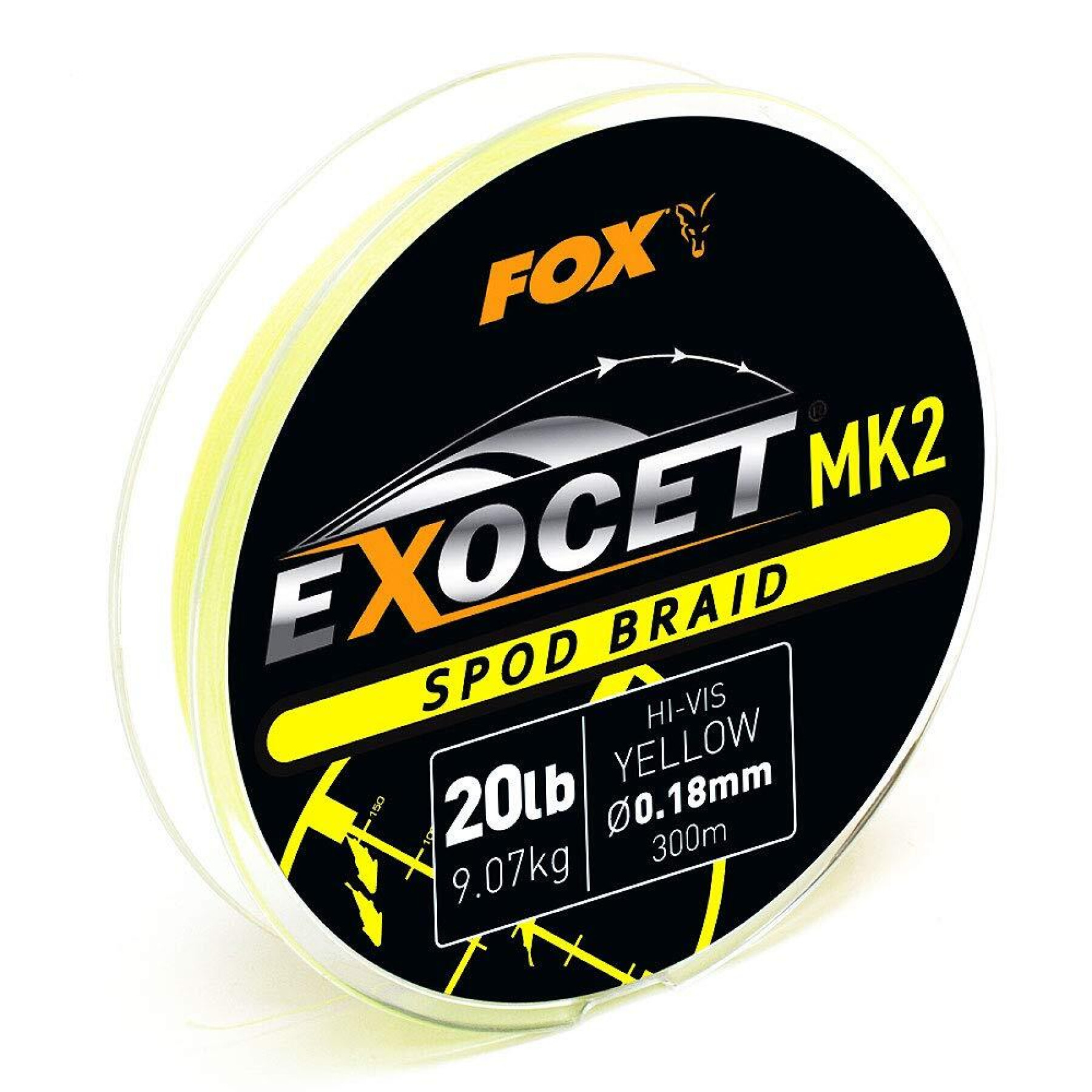 Cable trenzado Fox Exocet MK2 Spod 0.18mm/20lb x300m