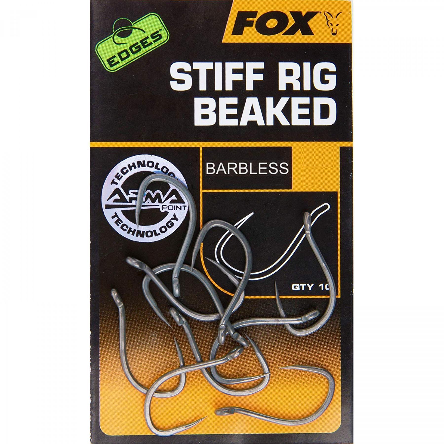 Gancho Fox Stiff Rig Beaked Edges taille 6B Barbless