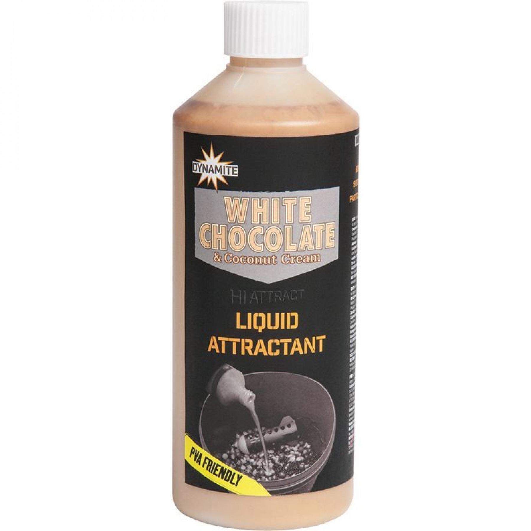 Atrayente líquido Dynamite Baits Chocolat Blanc & Noix de coco 500ml