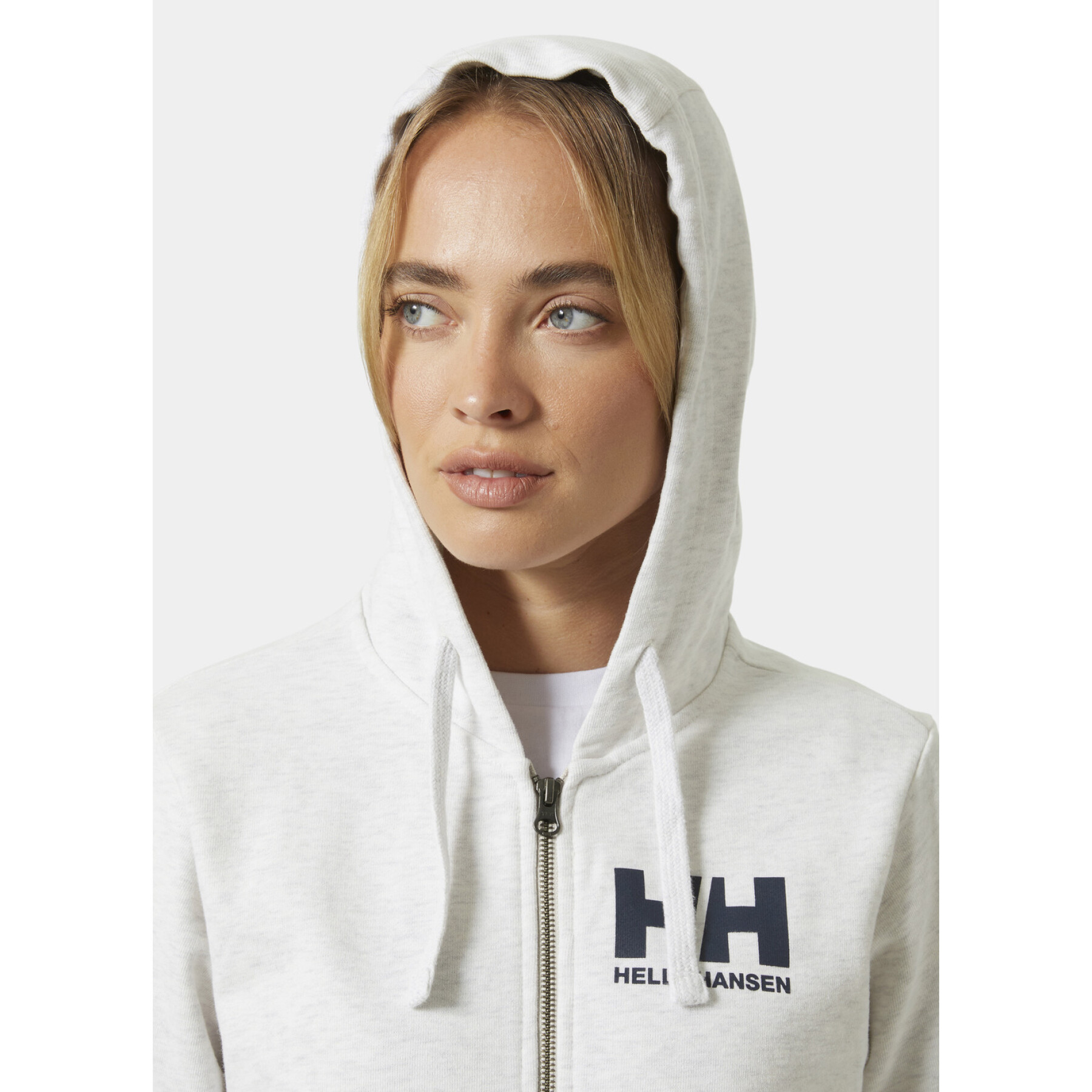 Sudadera con capucha y cremallera completa para mujer con logotipo Helly Hansen 2.0