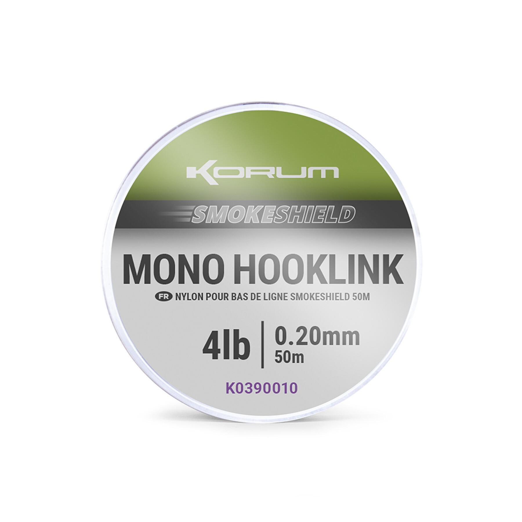 Enlace Korum smokeshield mono hooklink 0,26mm 1x5