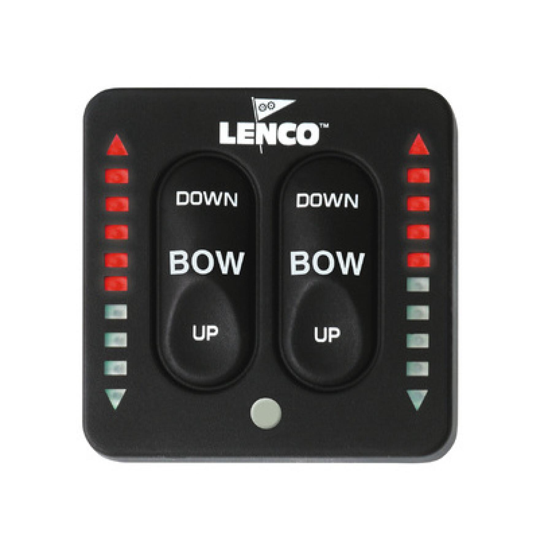 Interruptor doble impermeable v2 con LED Lenco Marine Inc. 15270-001