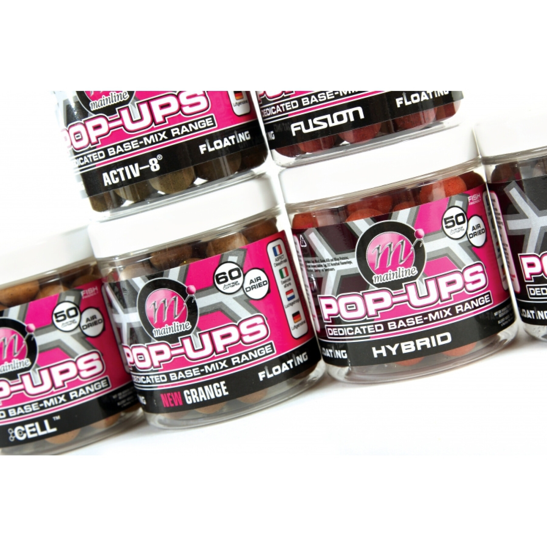 Boilies Mainline Rose Pop-ups Cell 250 ml