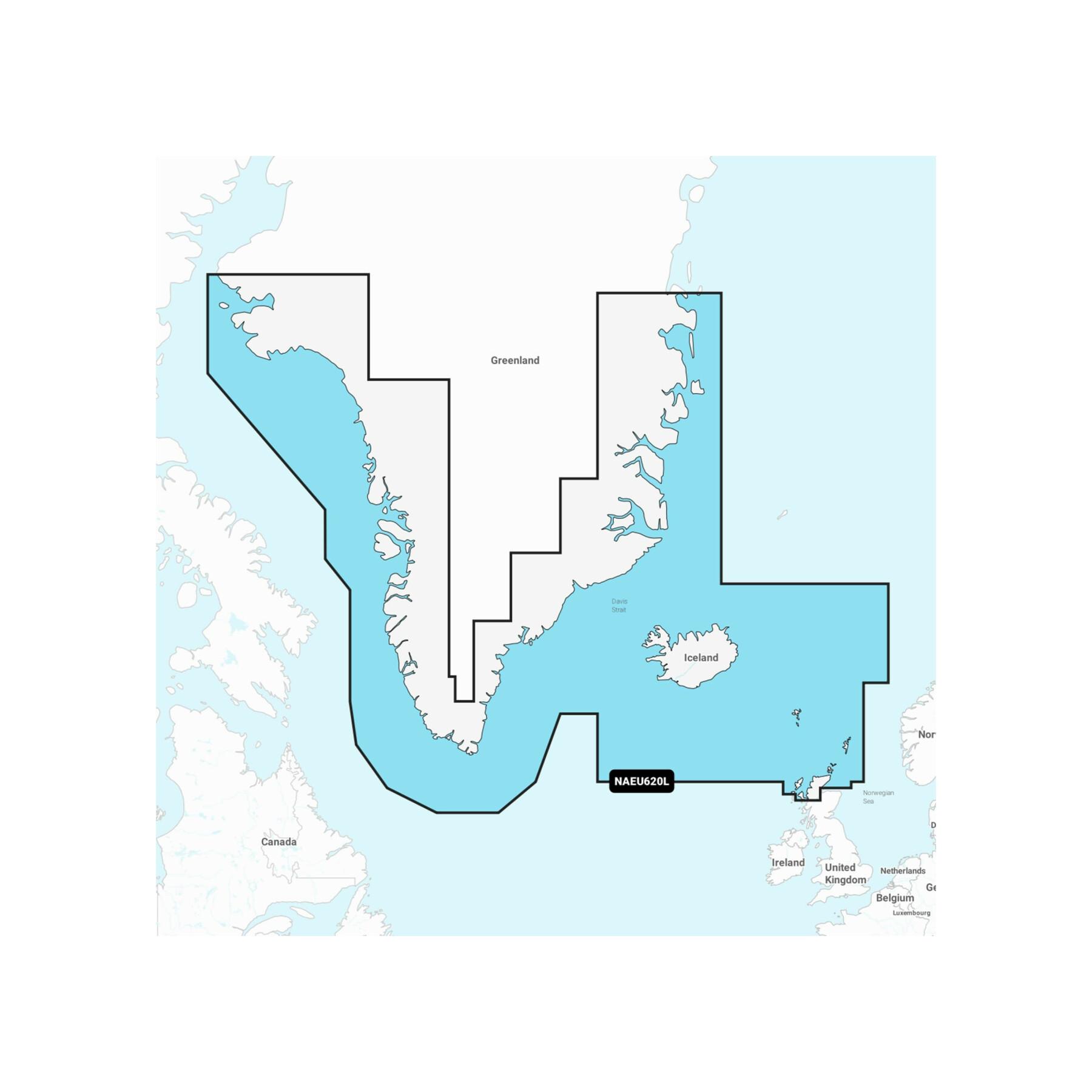 Mapa de navegación + sd grande - groenlandia - islandia Navionics