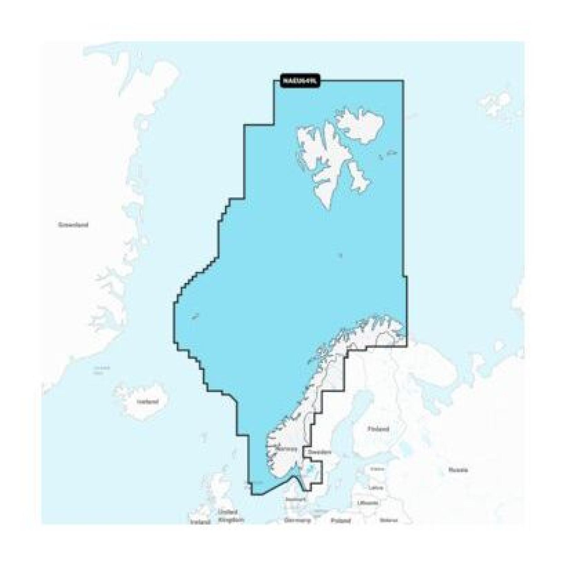 Mapa de navegación noruego Navionics SD
