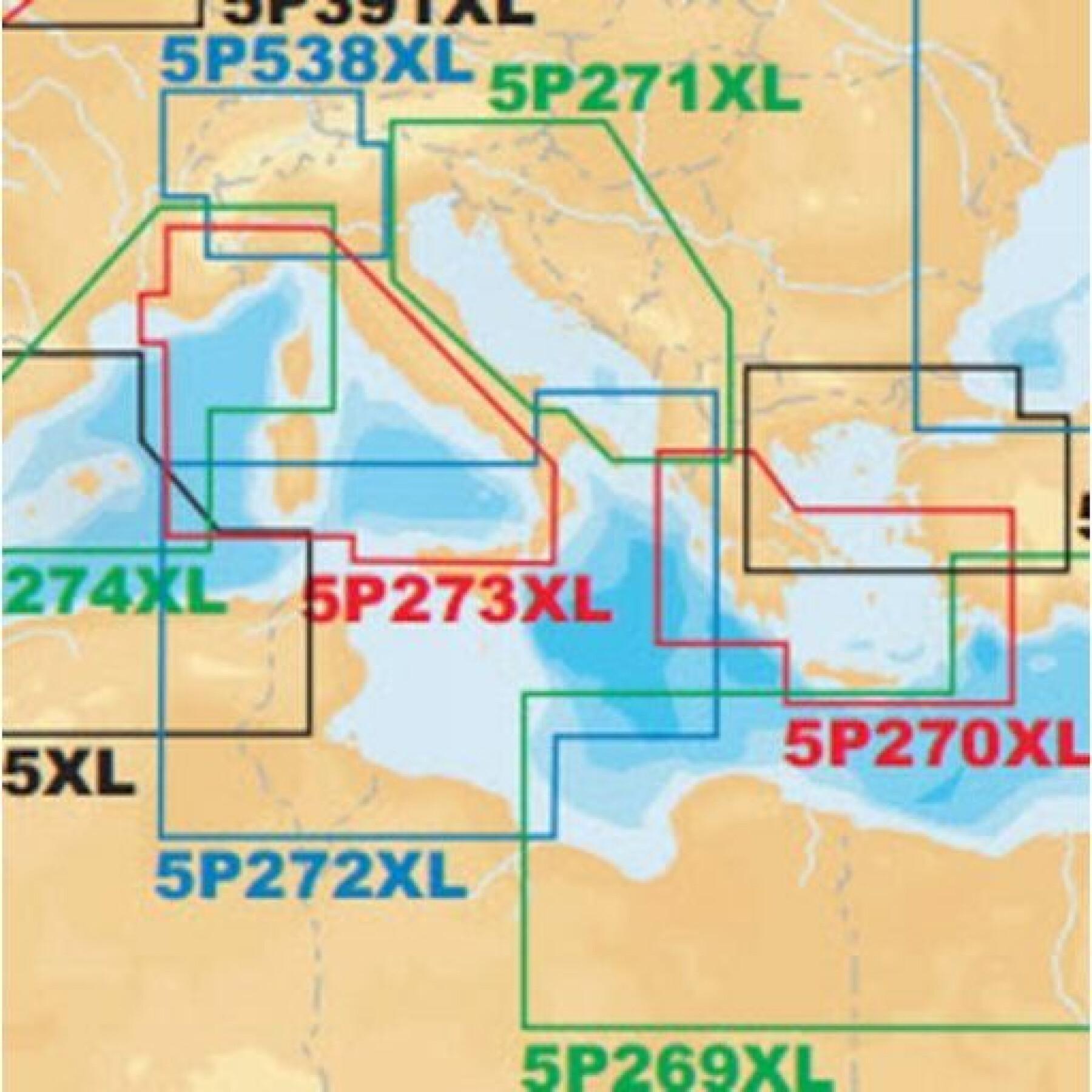 Tarjeta de navegación sd platinum + xl sd - mediterráneo central Navionics