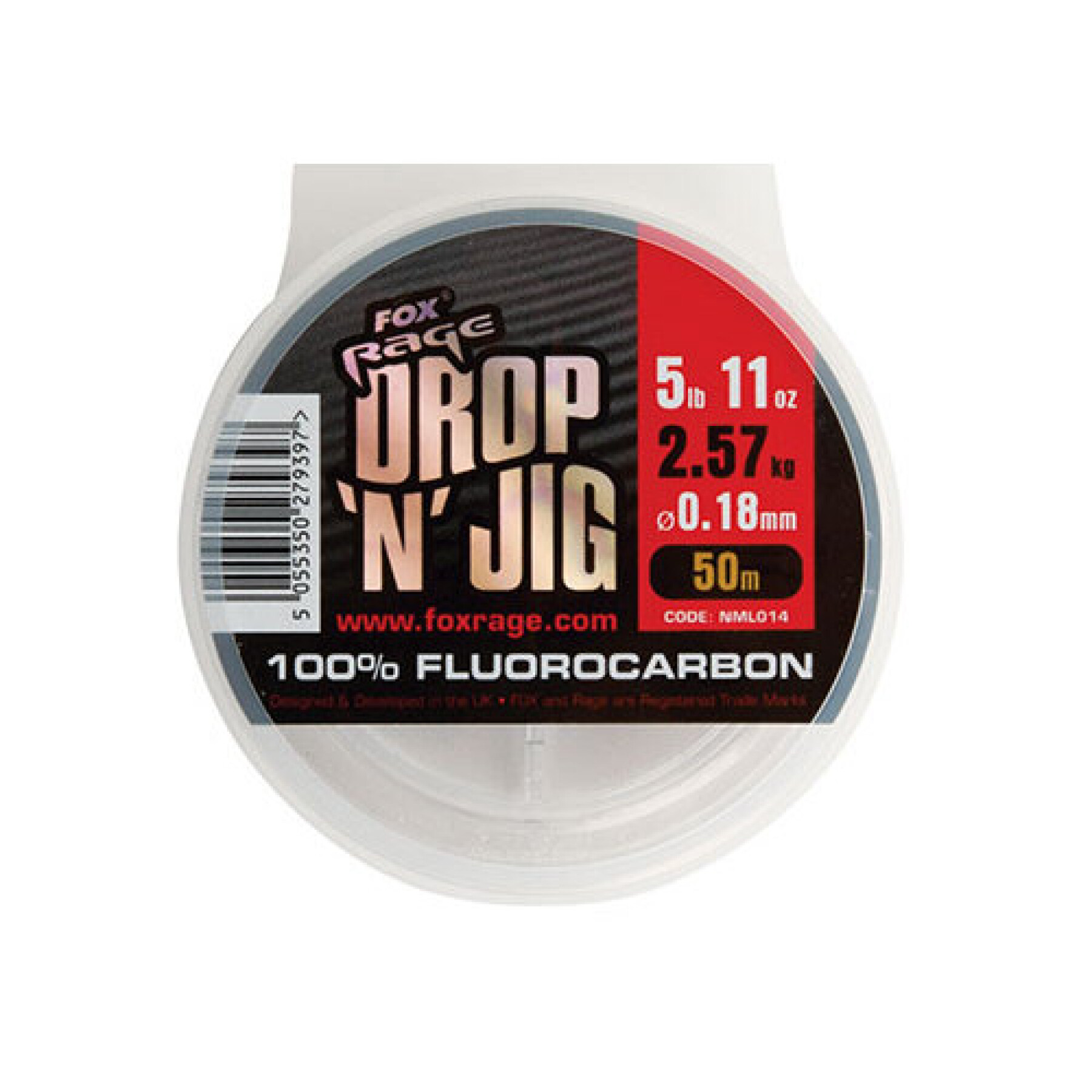 Fluorocarbono Fox Rage drop & jig 3.53kg / 7.79lb x 50m