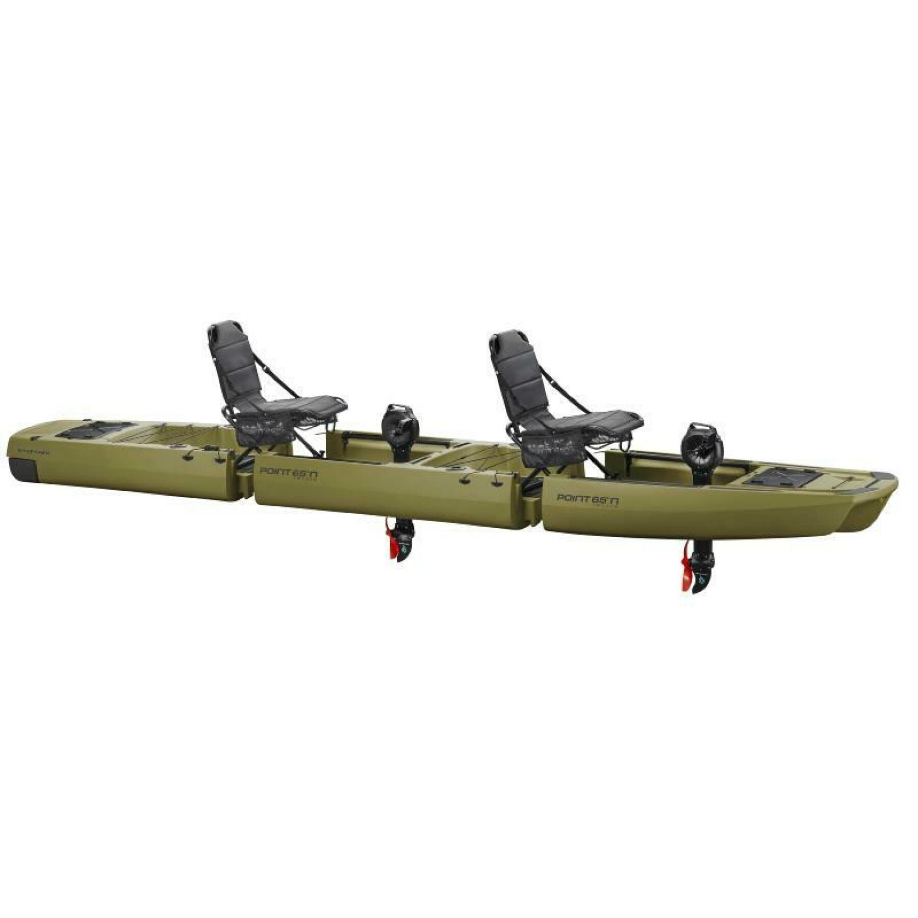 Kayak de pesca biplaza modular Point 65°N kingfisher duo