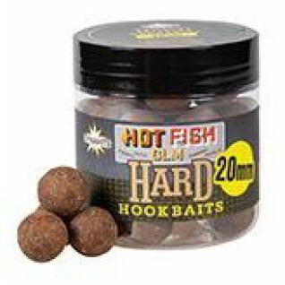 Boilies densos Dynamite Baits Hot fish & glm hard hookbaits 20 mm