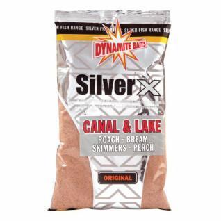 Imprimación Dynamite Baits silver X canal and lake 1 kg