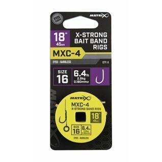 Líder sin barra Matrix MXC-4 X-strong Bait Band 45cm x8