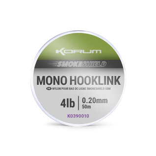 Enlace Korum smokeshield mono hooklink 0,33mm 1x5