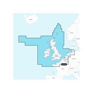 Mapa de navegación + sd grande - Reino Unido - Irlanda - Países Bajos Navionics